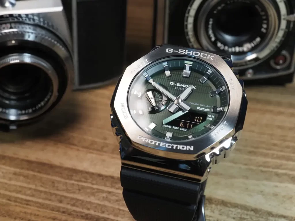 仕事帰りに腕時計を見に行くアウトロー！！Bluetooth搭載 カシオ G-SHOCK メタルカバード  カシオーク「GBM-2100A-1A3JF」を購入 | 腕時計喫茶-Wristwatch-Tearoom-